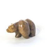 Bears soapstone carving grizzly bear